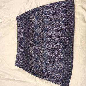 Stradivarius blue mini skirt, size 2